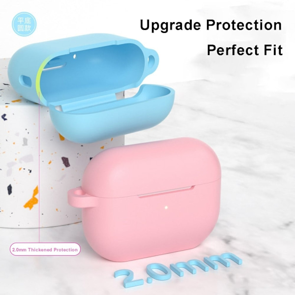 AirPods Pro 2 simpelt silikoneetui - Sort Black