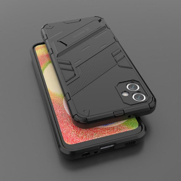Stødsikker Hybrid Cover med A Moderne Touch til Samsung Galaxy A04e - Sort Black