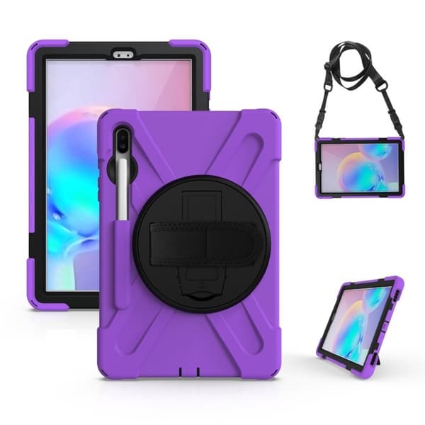 Samsung Galaxy Tab S6 X-Formet holdbart etui - Lilla Purple