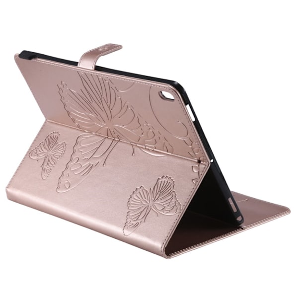 iPad Pro 10.5-tum (2017) skyddsfodral syntetläder silikon fjäril - Rosenguld multifärg