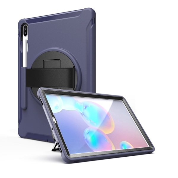 Samsung Galaxy Tab S6 360 vridbart kombinationsfodral - Mörkblå Blå