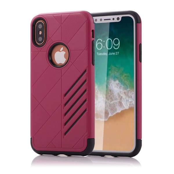 iPhone X Hybird skal - Rosa Rosa