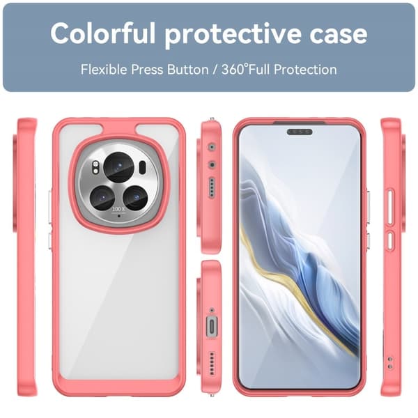Honor Magic 6 Pro älykäs akryylikansi - Punainen Red