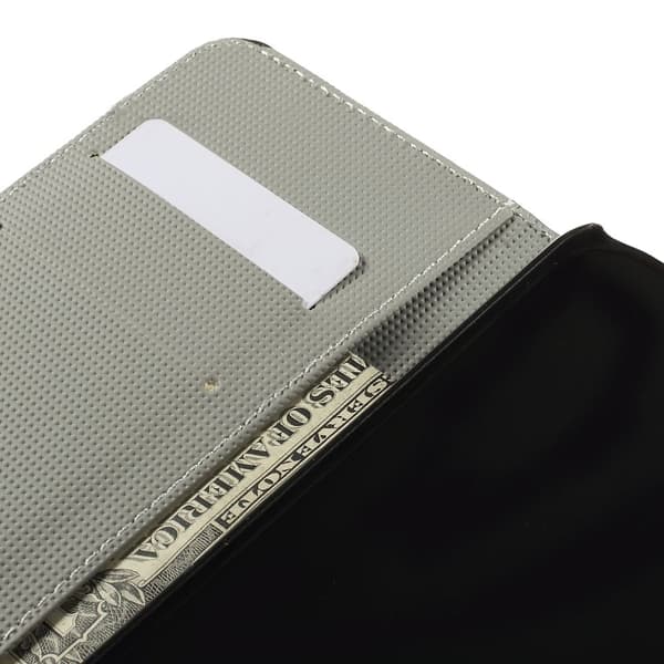 Moberg Huawei Ascend G7 Lær Flipp Etui - Paisley Mønster Multicolor