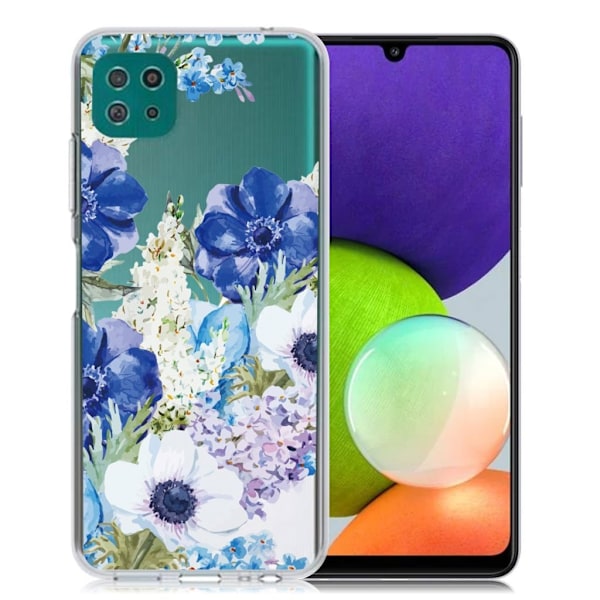 Deco Samsung Galaxy A22 5G skal - Blomma Blå