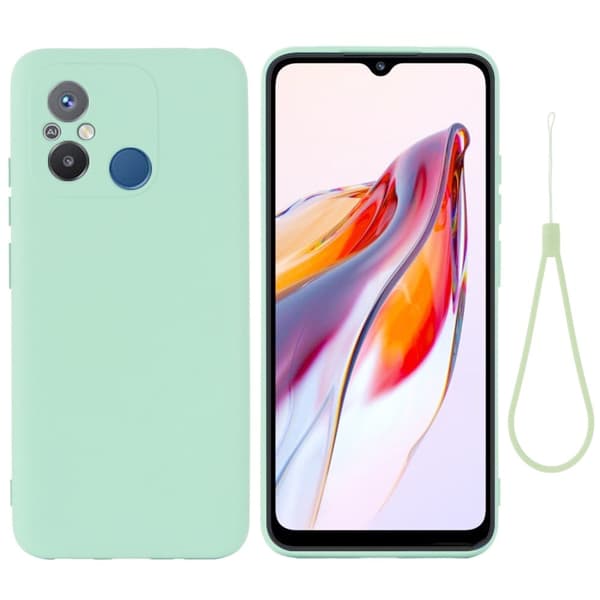 Matte Liquid silikone cover til Xiaomi Poco C55 / Xiaomi Redmi 11A - Grøn Green