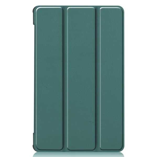 Tri-fold skinnstativveske for Lenovo Tab M8 (3. generasjon) - Svartgrønn Green