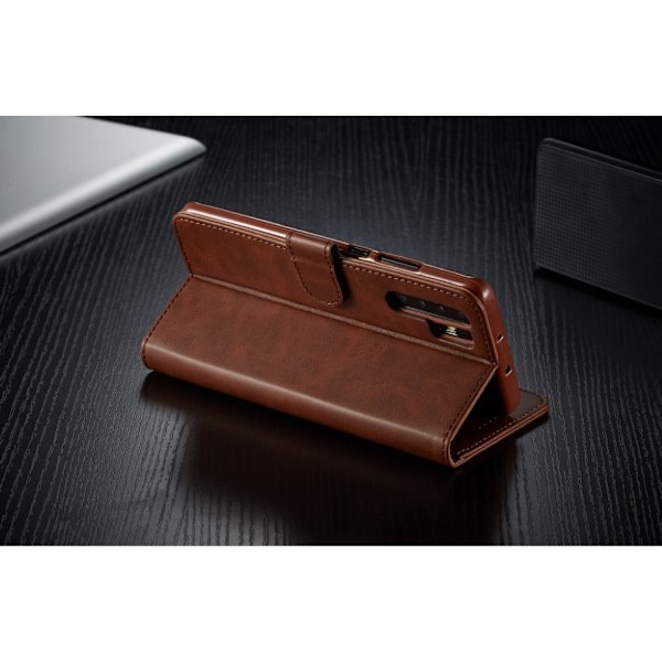 LC.IMEEKE Huawei P30 Pro nahkainen suojakotelo - Musta Brown