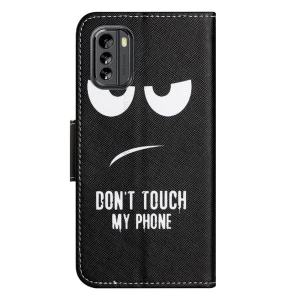 Wonderland Nokia G60 Flippetui - Don't Touch My Phone Black