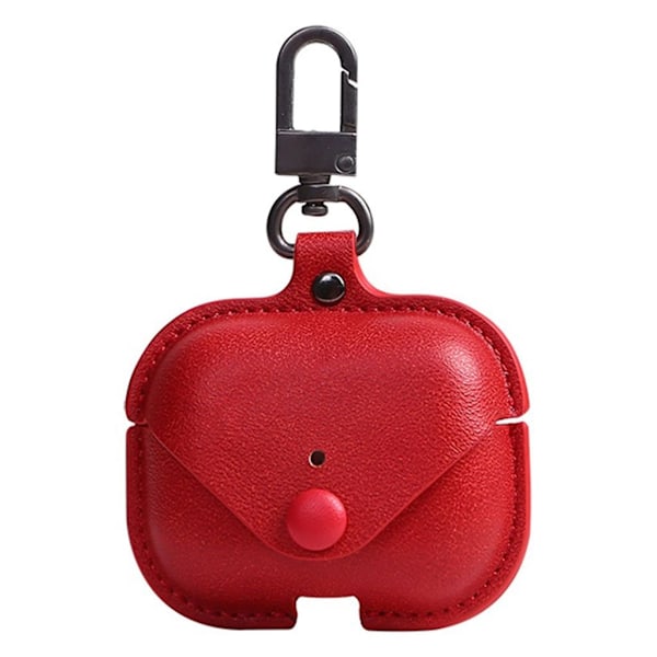 AirPods Pro hållbart läderfodral - Röd Röd
