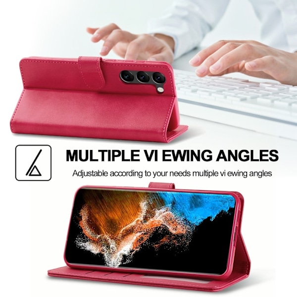 LC.IMEEKE Samsung Galaxy S23 Flip Etui - Lyserød Pink