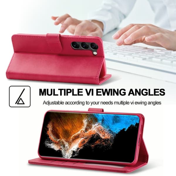 LC.IMEEKE Samsung Galaxy S23 Flippetui - Rosa Pink