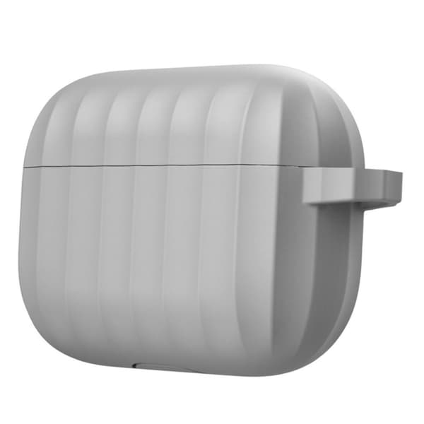 DIROSE AirPods Pro kestävä silikonikotelo - Harmaa Silver grey