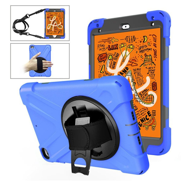 iPad Mini (2019) X-Shape silikonfodral - Blå Blå
