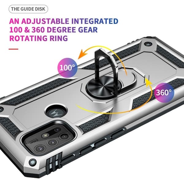 Bofink Combat Motorola Moto G30 / G10 Etui - Sølv Silver grey