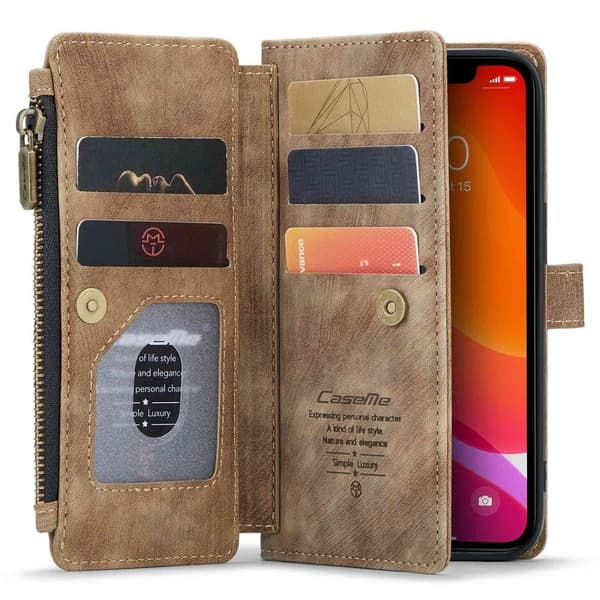 Rombemønster, matt flip-deksel for iPhone 12 Pro / iPhone 12 - Blå Blue