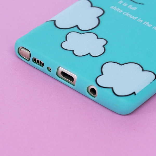 Cute 3d Samsung Galaxy Note 8 Etui - Sky Mønster Blue