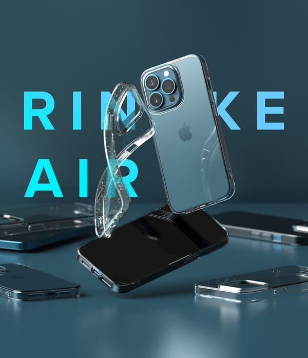 RINGKE AIR - iPhone 13 Pro Max - Røyk Svart Black