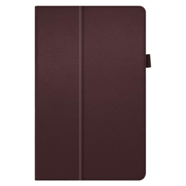 Lenovo Tab M10 FHD Plus litchi leather case - Coffee Brown