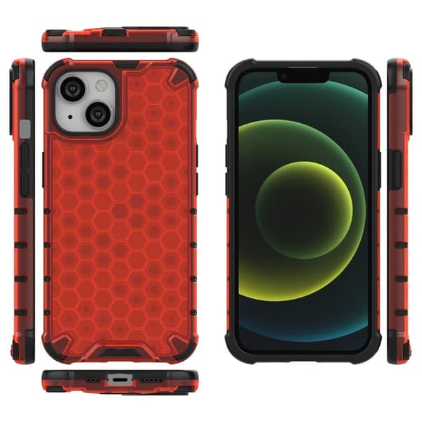 Bofink Honeycomb iPhone 14 deksel - Rød Red