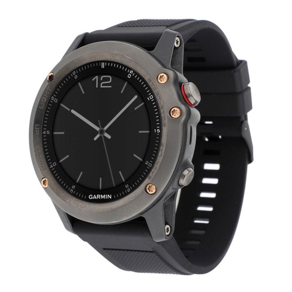 Garmin Fenix 3 / 3 HR / 5X silikone urrem - Sort Black