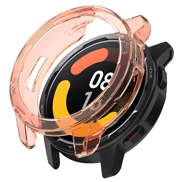 Xiaomi Watch S1 Active / Watch Color 2 läpinäkyvä suojus - Läpinäkyvä Oranssi Orange