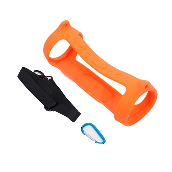 JBL Charge 4 silikoneetui + skulderrem - Orange Orange