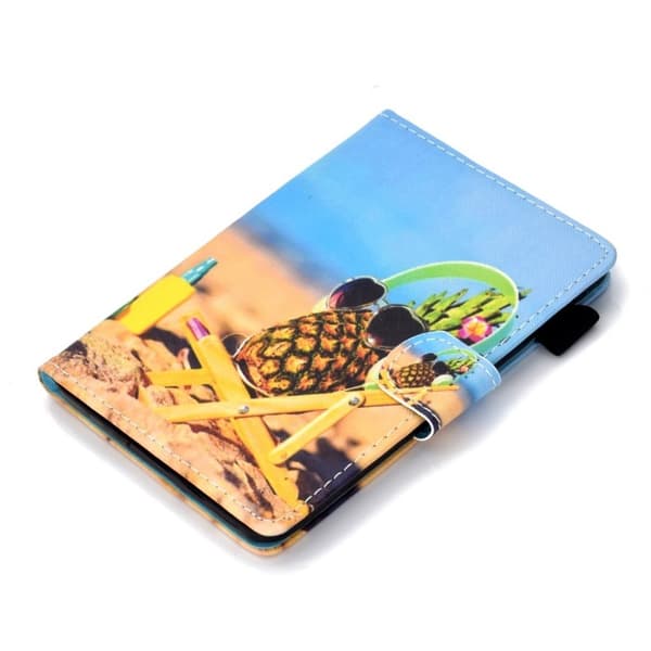 Amazon Kindle (2019) kuviollinen nahkakotelo - Ananas Multicolor