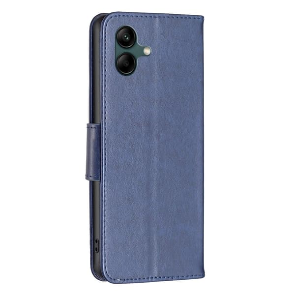 Butterfly läder Samsung Galaxy A04 fodral - Blå Blå