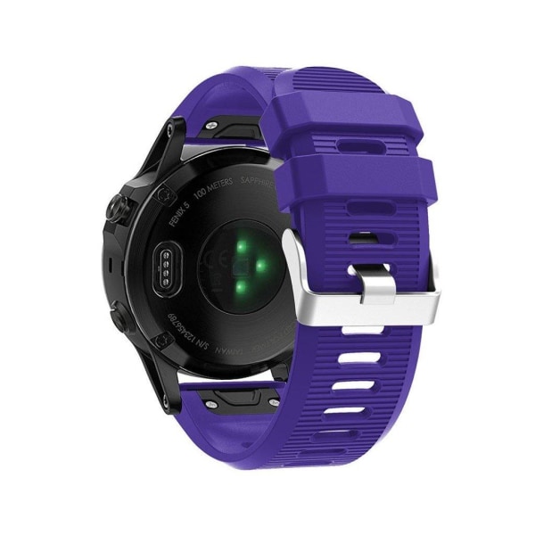 Garmin Fenix 5X Plus silikoneurrem - lilla Purple