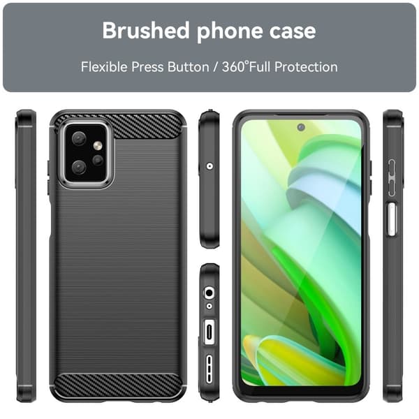 Carbon Flex Etui Motorola Moto G Power 5g - Sort Black
