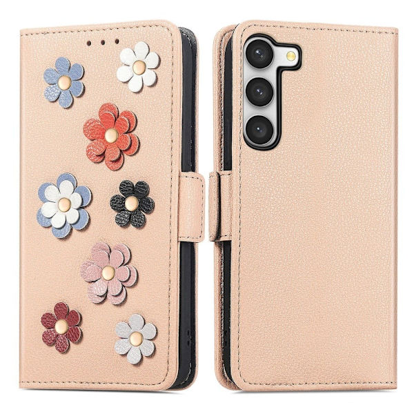 Mandala Samsung Galaxy S23 Plus Flip Etui - Khaki Brown