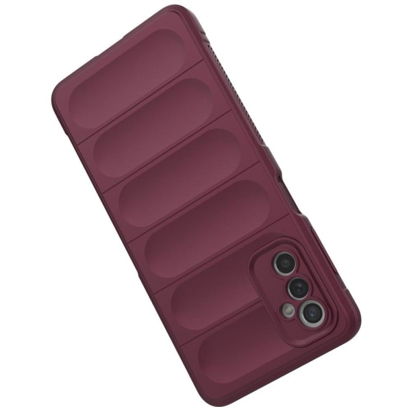 Pehmeä kahva muotoiltu kuori Samsung Galaxy M52 5G - Viininpunainen Red