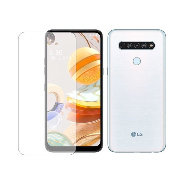 0.3mm härdat glas LG Q61 skärmskydd Transparent