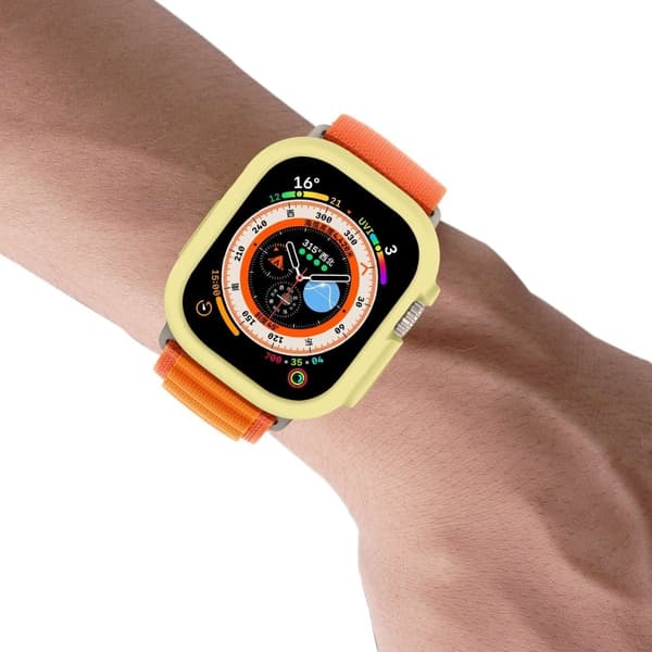 Apple Watch Ultra godterifarget deksel - Gul Yellow