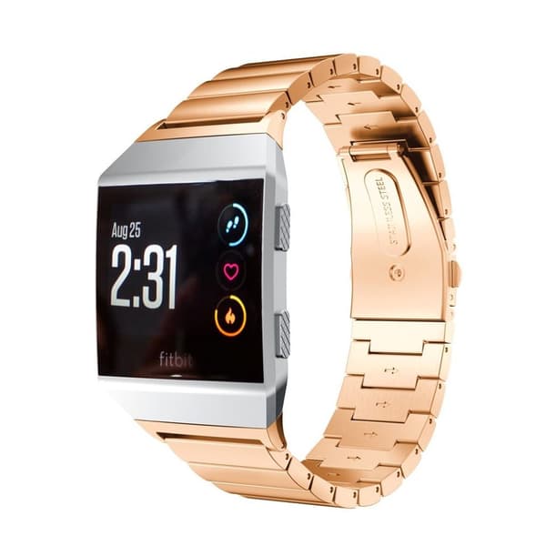 Fitbit Ionic Modernt rostfritt stål klockband - Rose guld Rosa