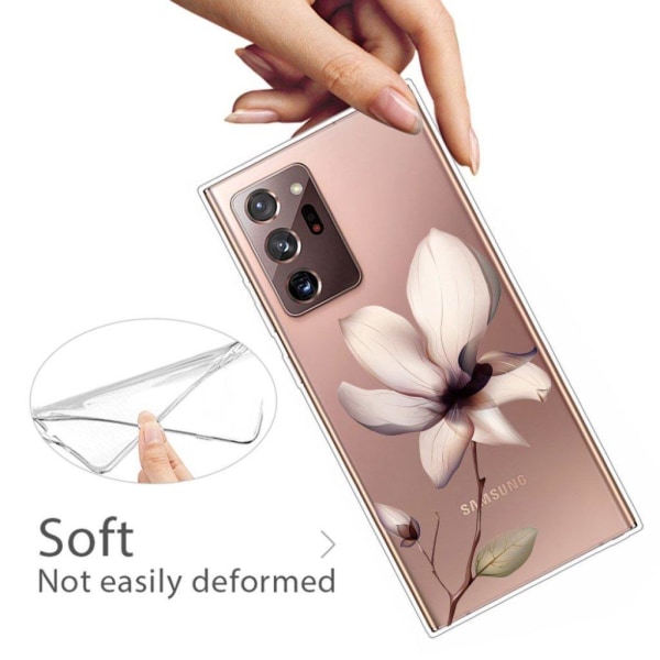 Deco Samsung Galaxy Note 20 Ultra skal - Färsk Blomma Beige