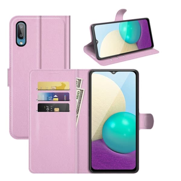 Classic Samsung Galaxy A02 Flippetui - Rosa Pink
