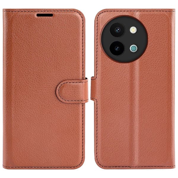 Klassisk vivo Y38 flip etui - Brun Brown