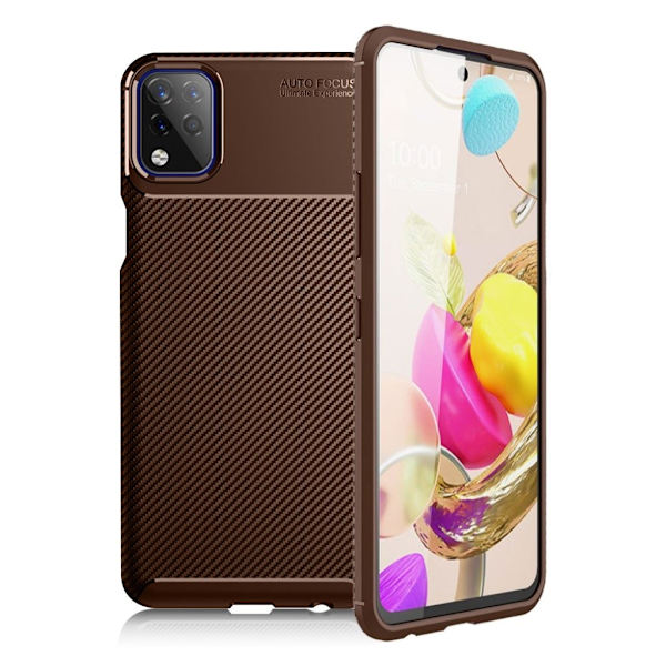 Carbon Shield LG K42 Etui - Brun Brown