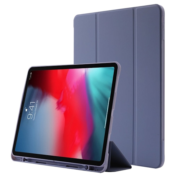 iPad Pro 12.9 (2022) / (2021) / (2020) kolminkertainen nahkakotelo - Violetti Purple