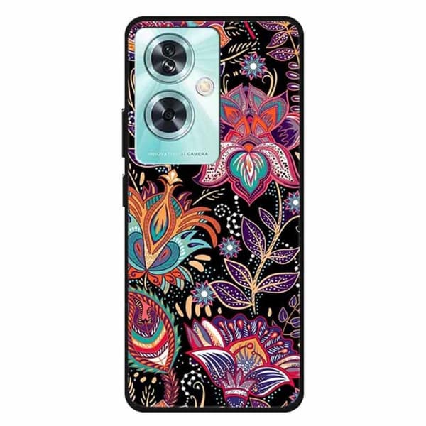 Imagine OnePlus Nord N30 SE cover - Lilla Bladblomst Purple
