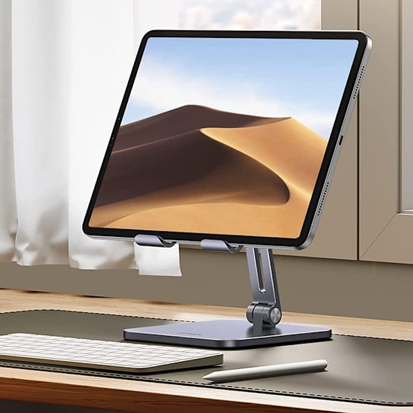 UGREEN Universal foldbar bordholder i aluminium til tablet Silver grey