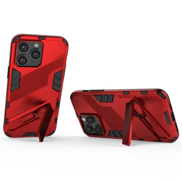 Shockproof Hybrid Suojakuori With A Modern Touch For iPhone 14 Pro - Punainen Red