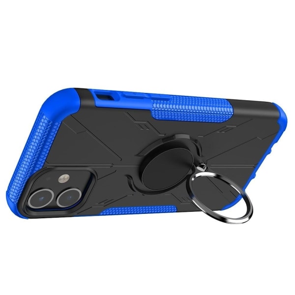 Kickstand cover with magnetic sheet for iPhone 12 Mini - Blue Blå