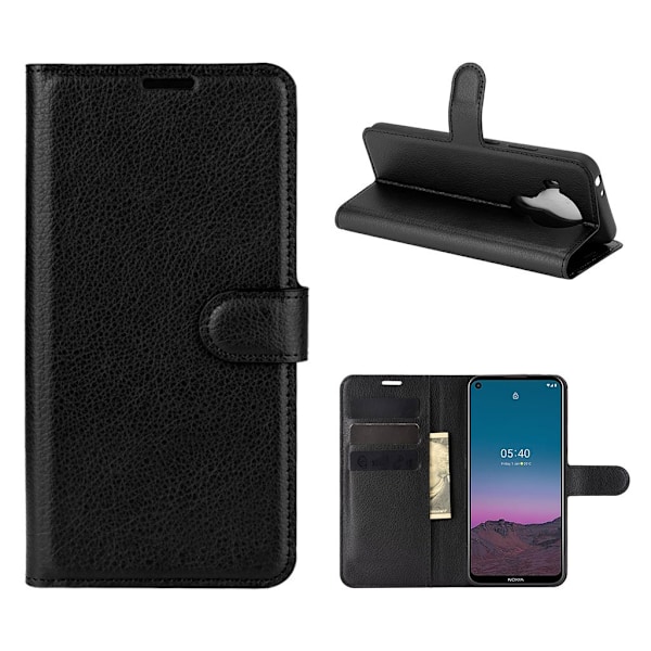 Classic Nokia 5.4 Flip Etui - Sort Black