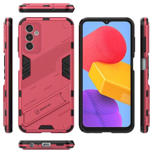 Shockproof Hybrid Deksel med A Modern Touch til Samsung Galaxy M13 4g - Rose Pink