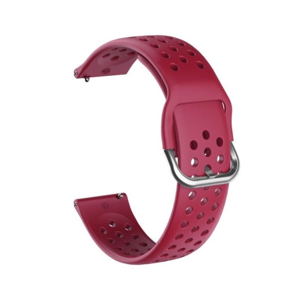 Silicone Watchband for Amazfit Youth and Huawei Watch GT 2 42mm Red