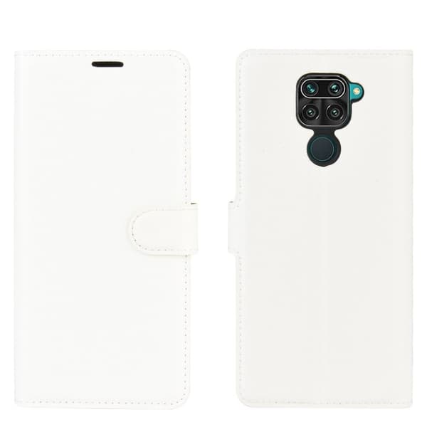 Classic Xiaomi Redmi Note 9 flip etui - Hvit White