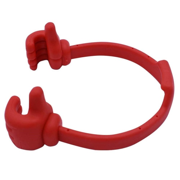 Universal cute thumb design phone and tablet bracket - Red Röd